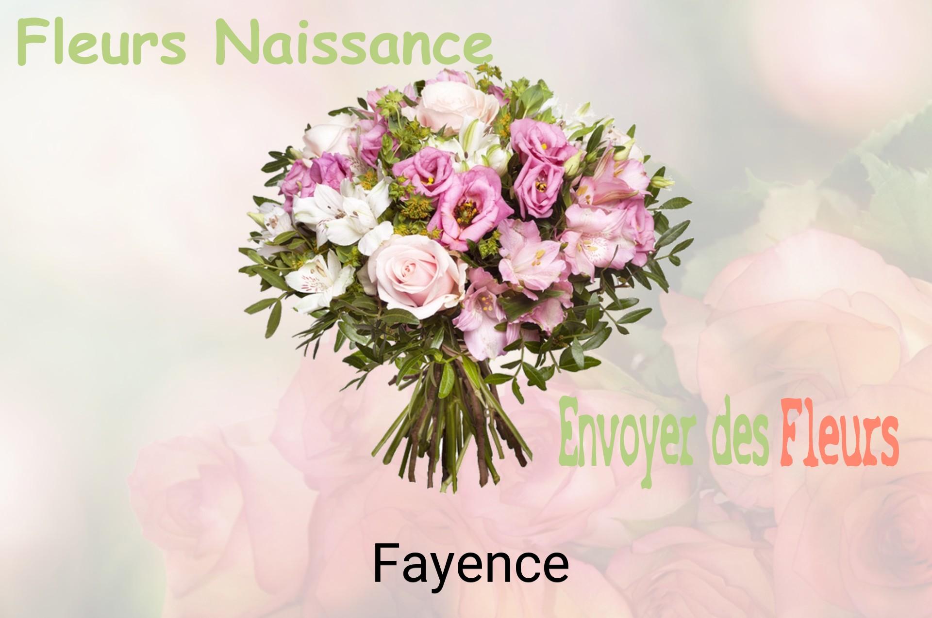 Bouquet de fleurs de naissance livré à Fayence